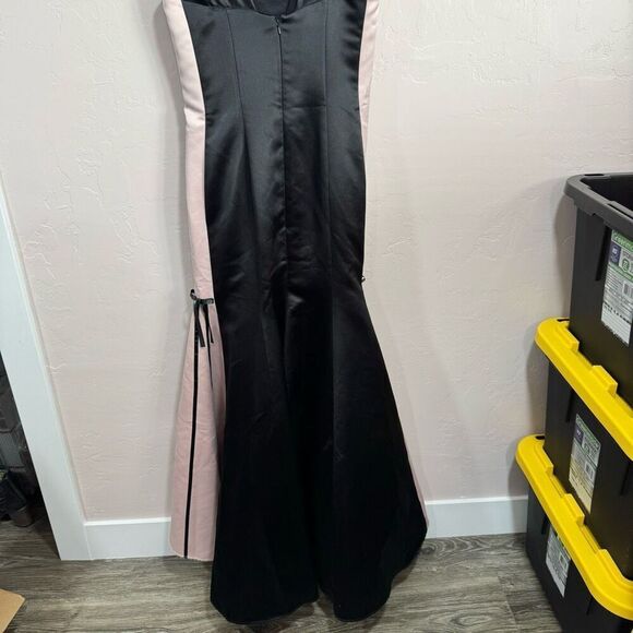 Scott McClintock for Gunne Sax black and pink formal dress - Picture 7 of 10